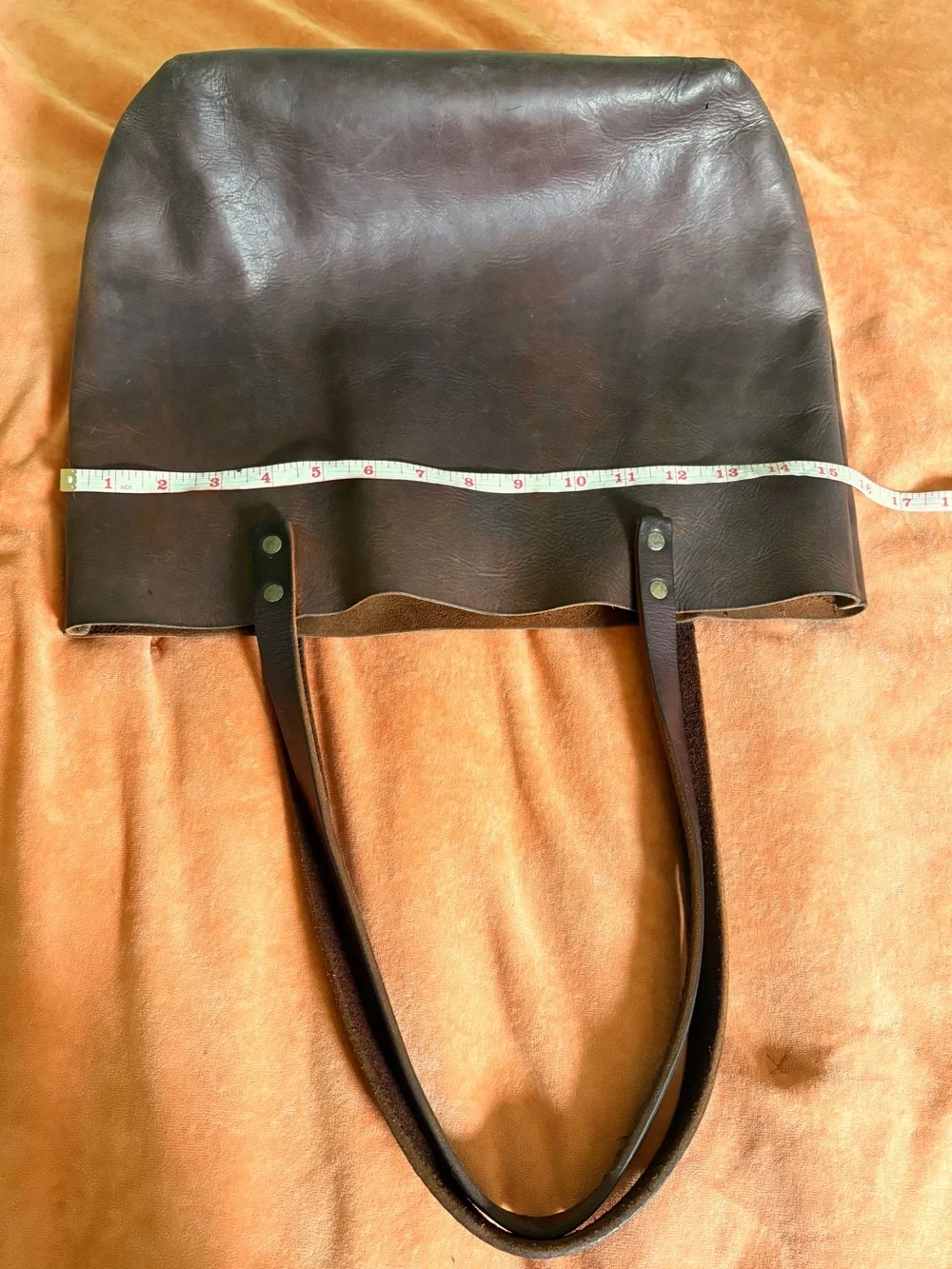 Portland Leather Chestnut Leather Tote